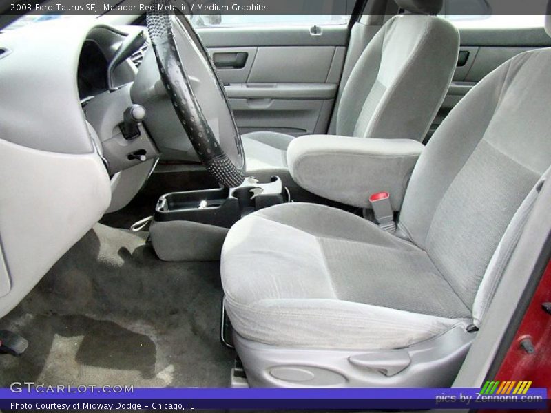 Matador Red Metallic / Medium Graphite 2003 Ford Taurus SE