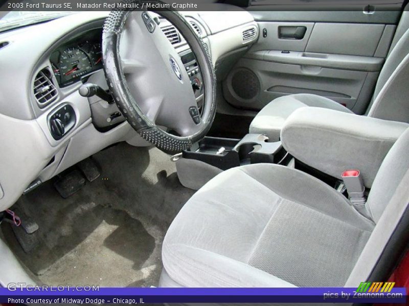 Matador Red Metallic / Medium Graphite 2003 Ford Taurus SE