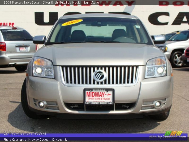 Silver Birch Metallic / Medium Light Stone 2008 Mercury Sable Sedan