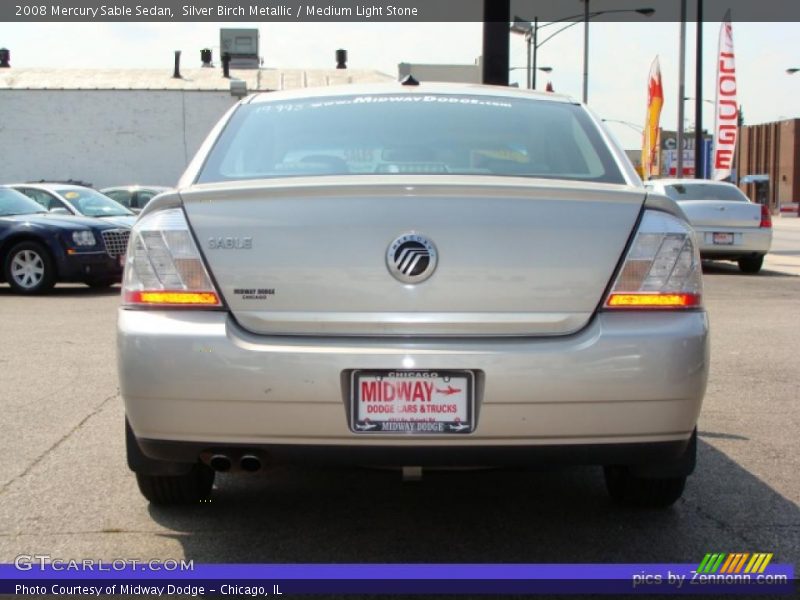 Silver Birch Metallic / Medium Light Stone 2008 Mercury Sable Sedan