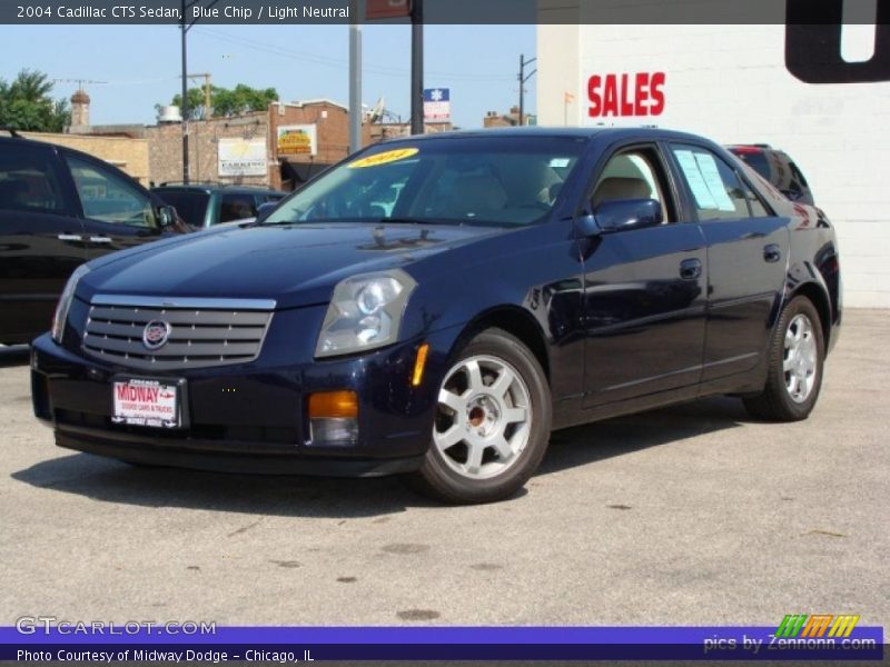 Blue Chip / Light Neutral 2004 Cadillac CTS Sedan