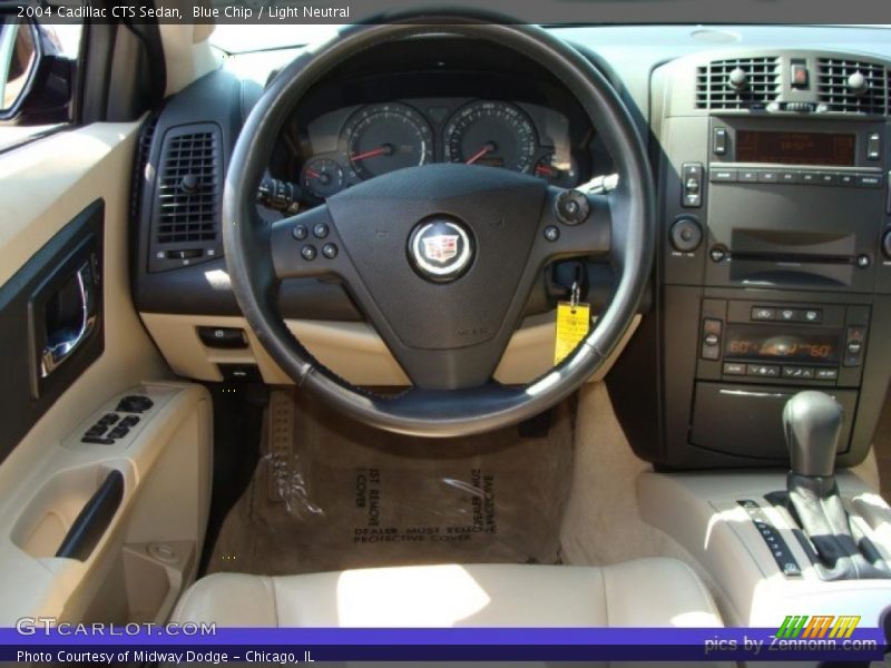 Blue Chip / Light Neutral 2004 Cadillac CTS Sedan