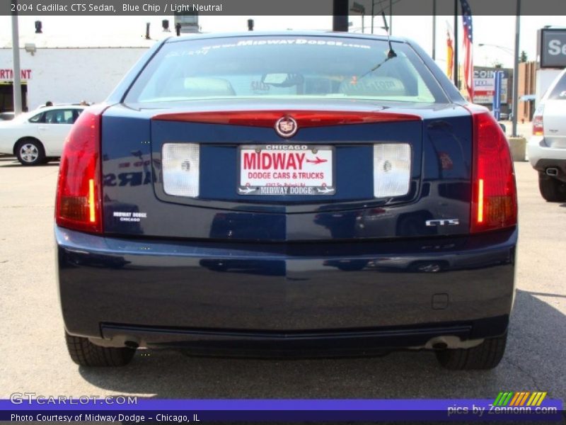 Blue Chip / Light Neutral 2004 Cadillac CTS Sedan