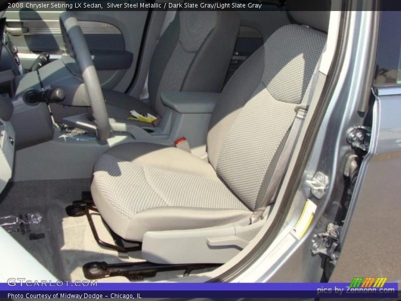Silver Steel Metallic / Dark Slate Gray/Light Slate Gray 2008 Chrysler Sebring LX Sedan
