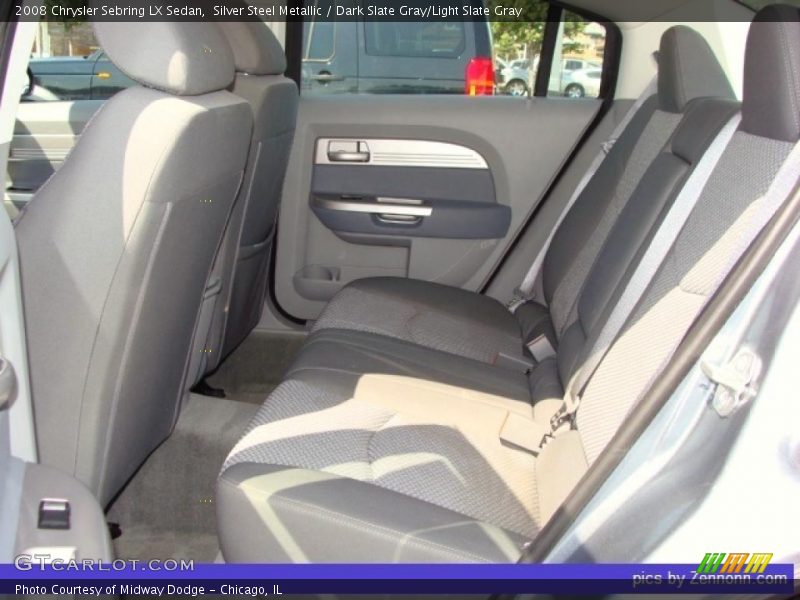Silver Steel Metallic / Dark Slate Gray/Light Slate Gray 2008 Chrysler Sebring LX Sedan