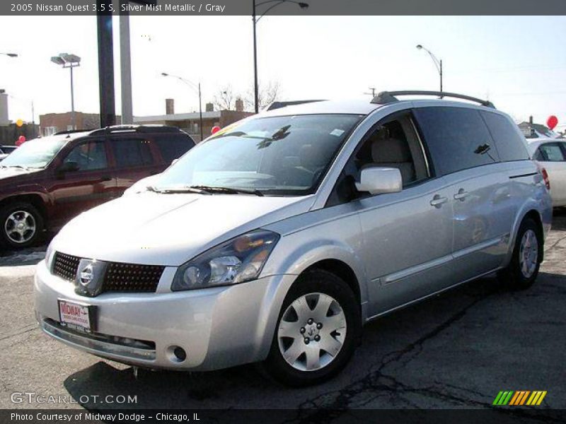 Silver Mist Metallic / Gray 2005 Nissan Quest 3.5 S