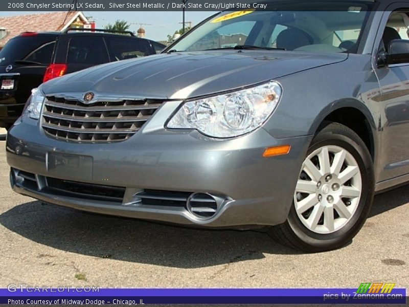 Silver Steel Metallic / Dark Slate Gray/Light Slate Gray 2008 Chrysler Sebring LX Sedan
