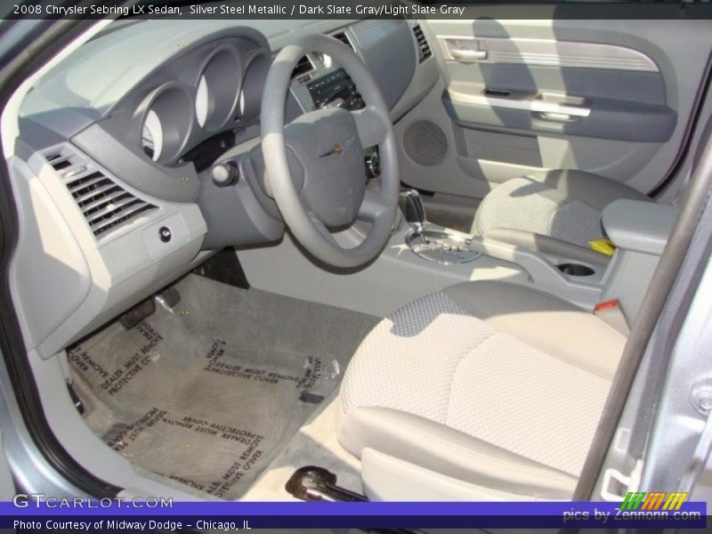 Silver Steel Metallic / Dark Slate Gray/Light Slate Gray 2008 Chrysler Sebring LX Sedan