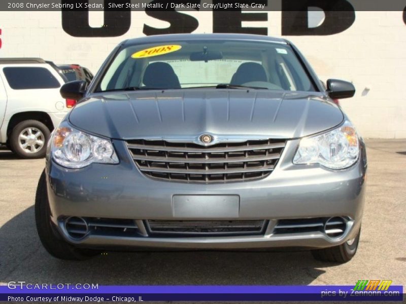 Silver Steel Metallic / Dark Slate Gray/Light Slate Gray 2008 Chrysler Sebring LX Sedan