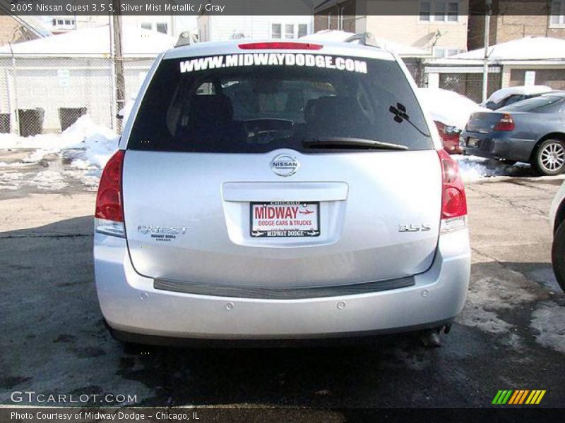 Silver Mist Metallic / Gray 2005 Nissan Quest 3.5 S