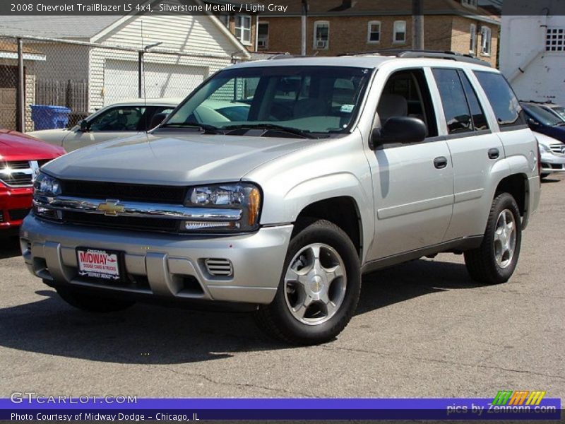 Silverstone Metallic / Light Gray 2008 Chevrolet TrailBlazer LS 4x4