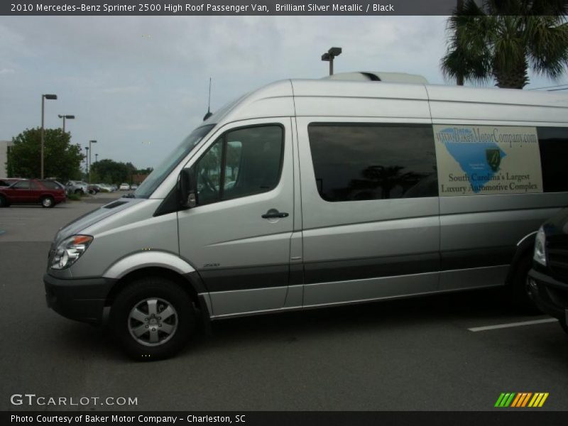 Brilliant Silver Metallic / Black 2010 Mercedes-Benz Sprinter 2500 High Roof Passenger Van