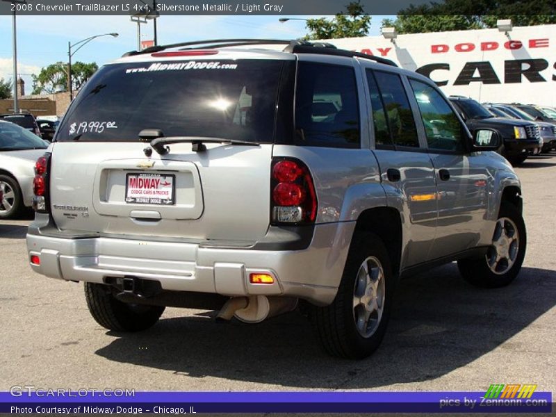 Silverstone Metallic / Light Gray 2008 Chevrolet TrailBlazer LS 4x4