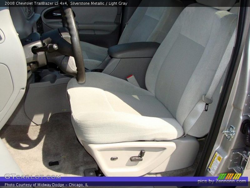 Silverstone Metallic / Light Gray 2008 Chevrolet TrailBlazer LS 4x4