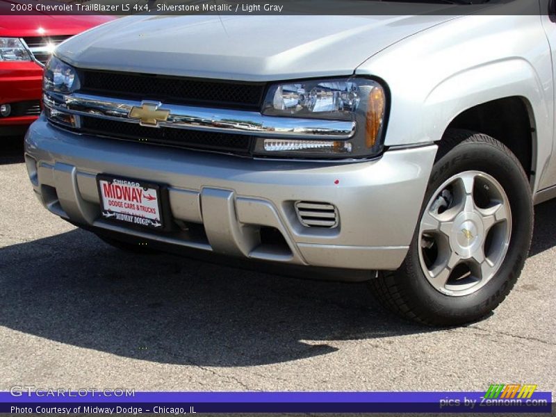 Silverstone Metallic / Light Gray 2008 Chevrolet TrailBlazer LS 4x4