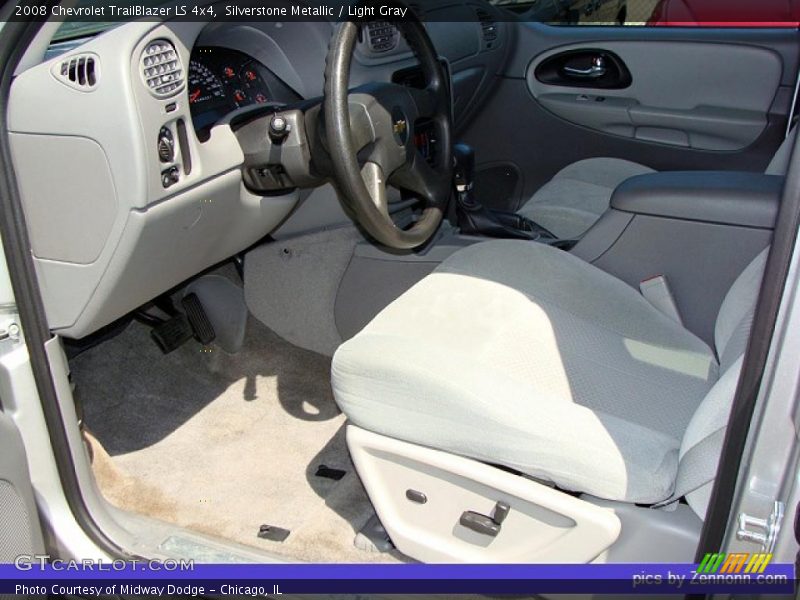 Silverstone Metallic / Light Gray 2008 Chevrolet TrailBlazer LS 4x4