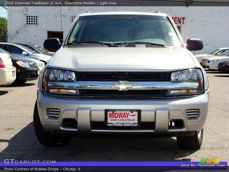 Silverstone Metallic / Light Gray 2008 Chevrolet TrailBlazer LS 4x4