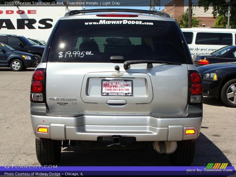 Silverstone Metallic / Light Gray 2008 Chevrolet TrailBlazer LS 4x4