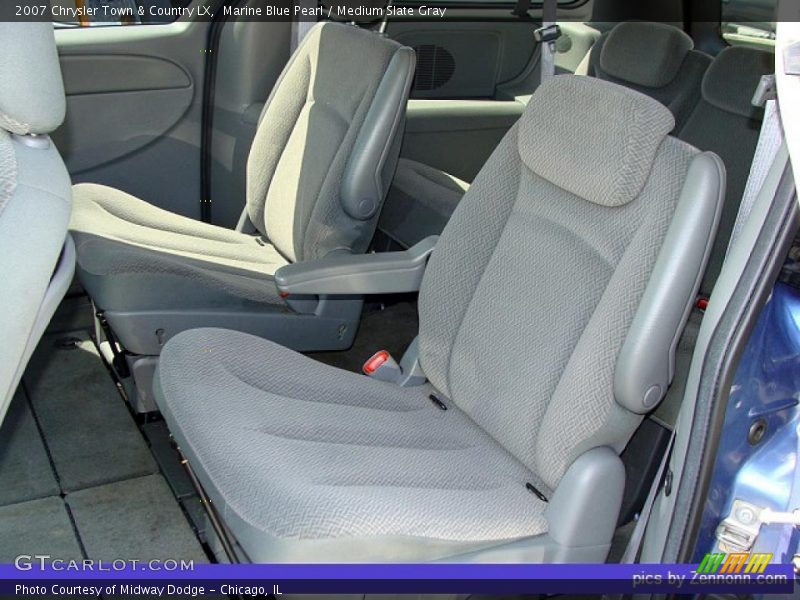 Marine Blue Pearl / Medium Slate Gray 2007 Chrysler Town & Country LX