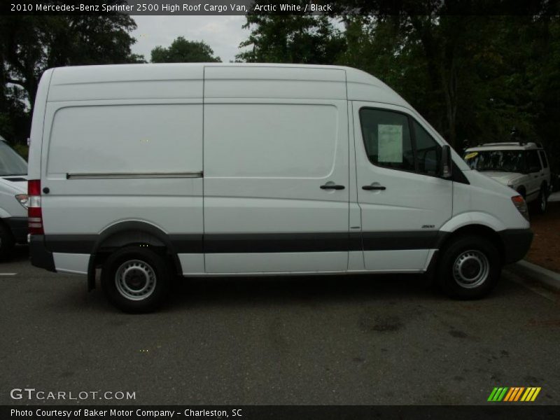 Arctic White / Black 2010 Mercedes-Benz Sprinter 2500 High Roof Cargo Van