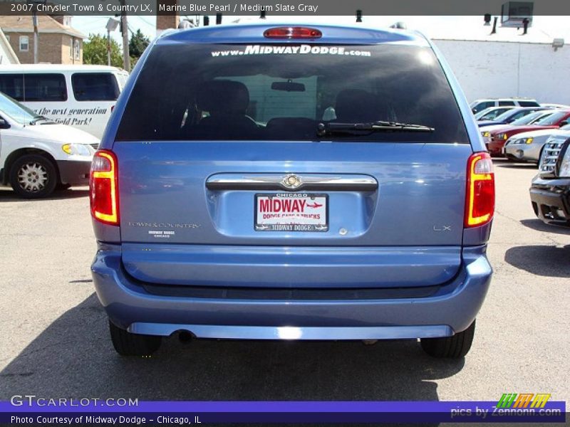 Marine Blue Pearl / Medium Slate Gray 2007 Chrysler Town & Country LX