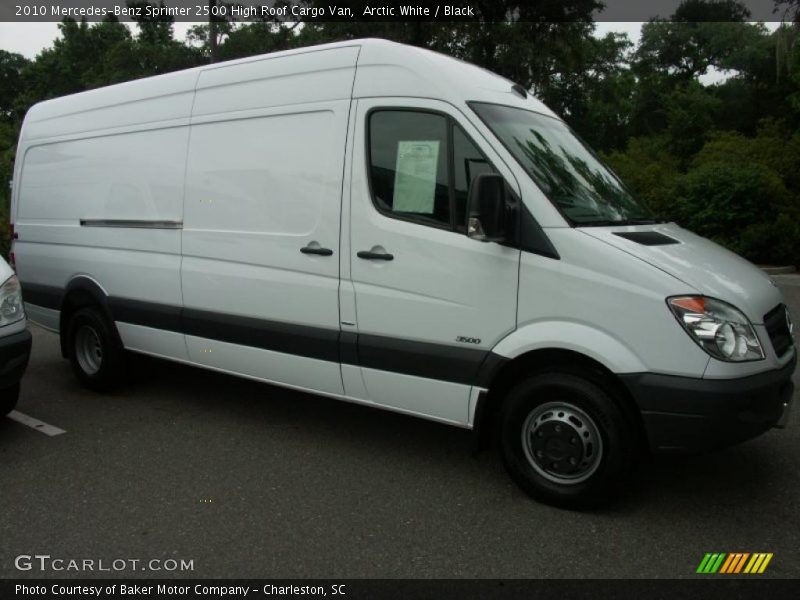 Arctic White / Black 2010 Mercedes-Benz Sprinter 2500 High Roof Cargo Van