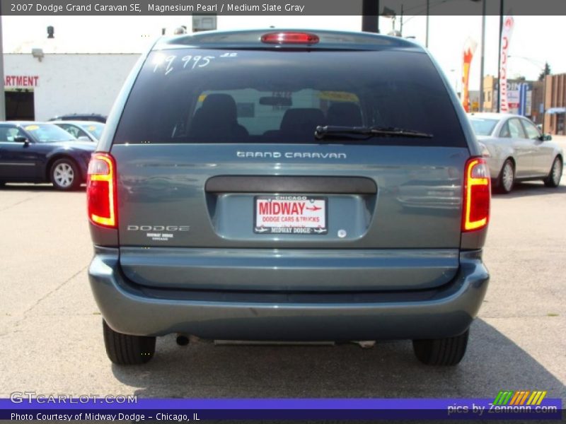 Magnesium Pearl / Medium Slate Gray 2007 Dodge Grand Caravan SE