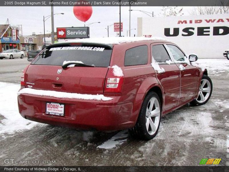 Inferno Red Crystal Pearl / Dark Slate Gray/Light Graystone 2005 Dodge Magnum SE