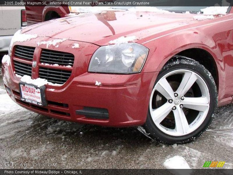 Inferno Red Crystal Pearl / Dark Slate Gray/Light Graystone 2005 Dodge Magnum SE