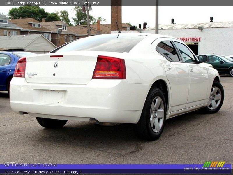 Stone White / Dark Slate Gray 2008 Dodge Charger SE