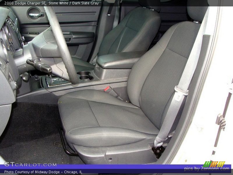 Stone White / Dark Slate Gray 2008 Dodge Charger SE