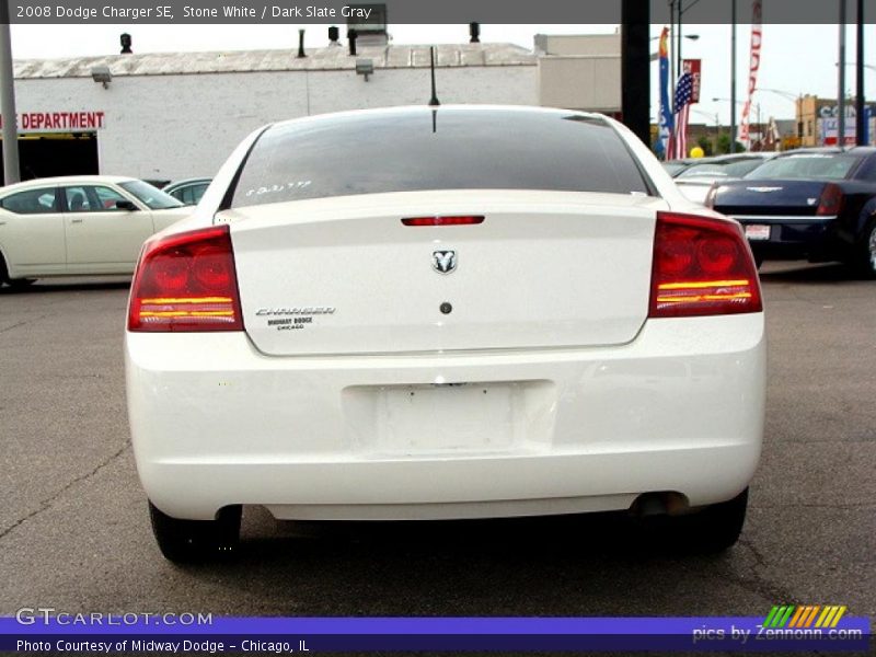 Stone White / Dark Slate Gray 2008 Dodge Charger SE