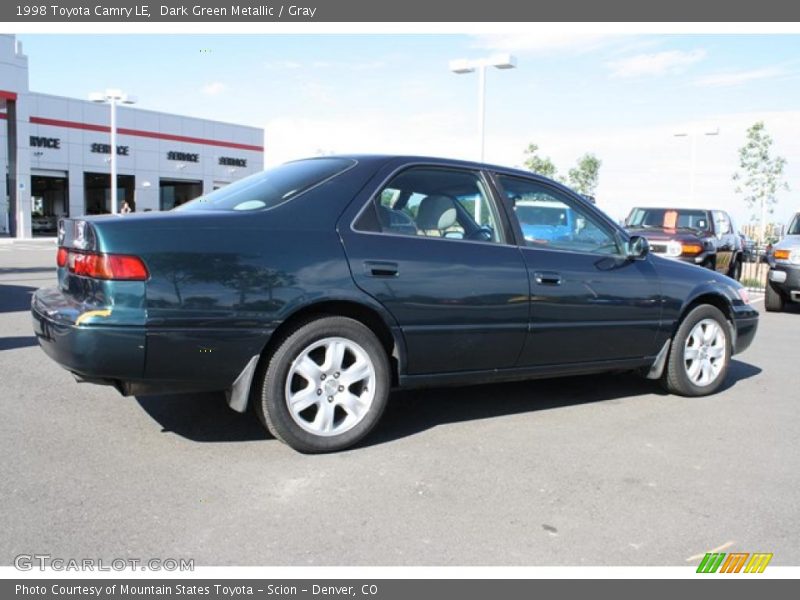 Dark Green Metallic / Gray 1998 Toyota Camry LE