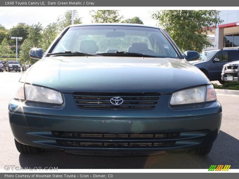 Dark Green Metallic / Gray 1998 Toyota Camry LE