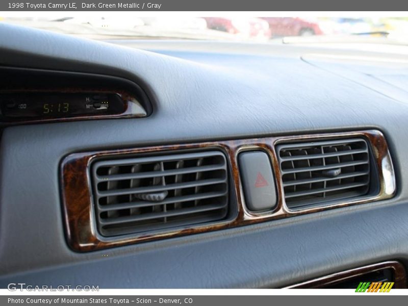 Dark Green Metallic / Gray 1998 Toyota Camry LE