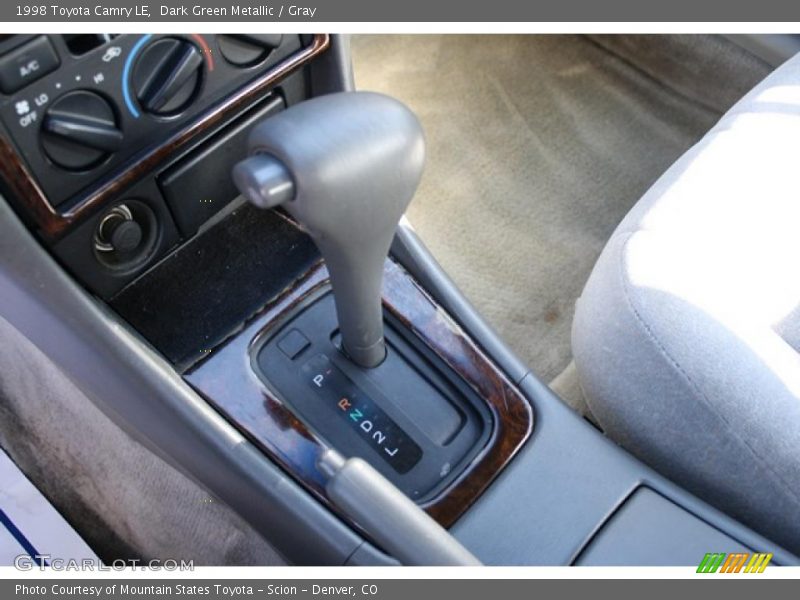 Dark Green Metallic / Gray 1998 Toyota Camry LE