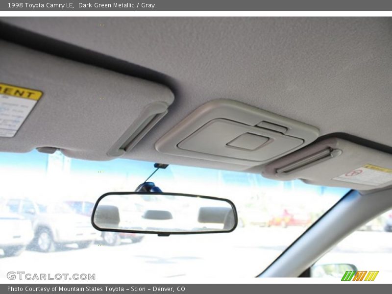 Dark Green Metallic / Gray 1998 Toyota Camry LE