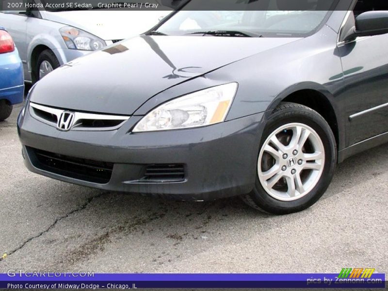 Graphite Pearl / Gray 2007 Honda Accord SE Sedan