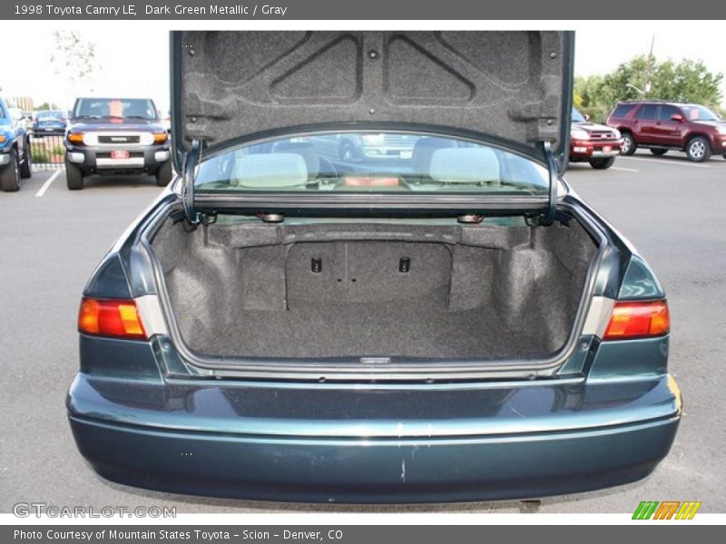 Dark Green Metallic / Gray 1998 Toyota Camry LE