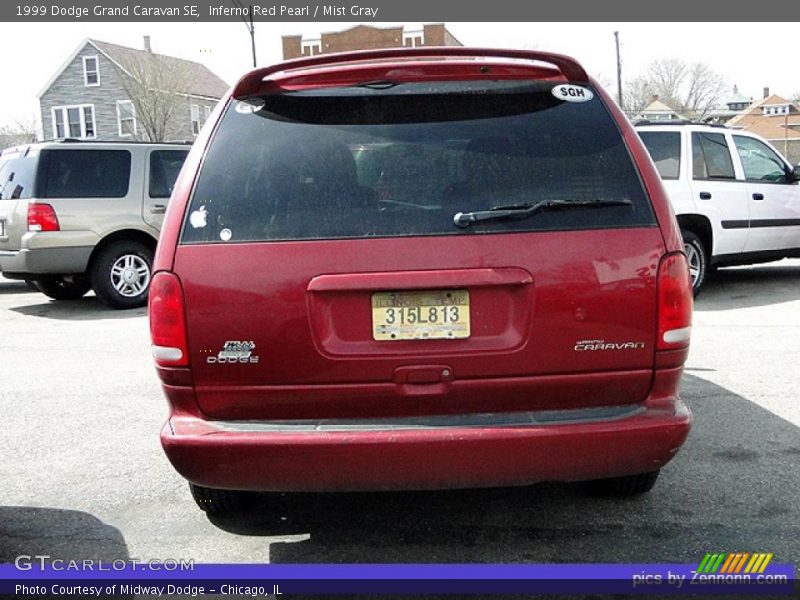 Inferno Red Pearl / Mist Gray 1999 Dodge Grand Caravan SE