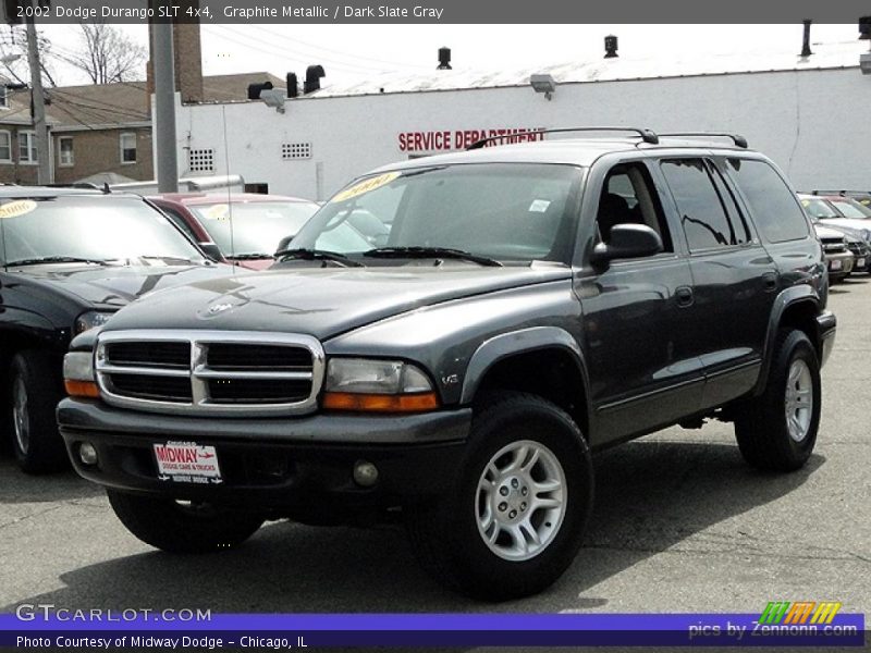 Graphite Metallic / Dark Slate Gray 2002 Dodge Durango SLT 4x4