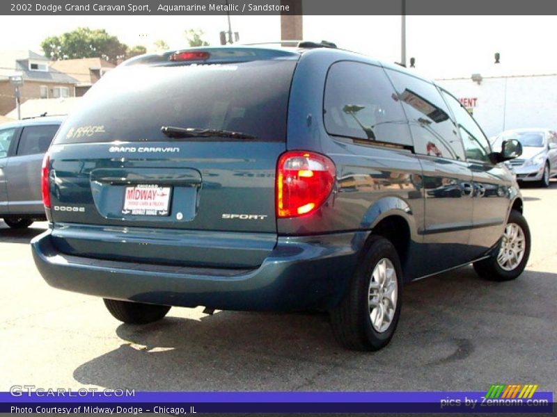 Aquamarine Metallic / Sandstone 2002 Dodge Grand Caravan Sport