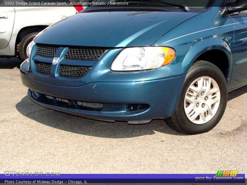 Aquamarine Metallic / Sandstone 2002 Dodge Grand Caravan Sport