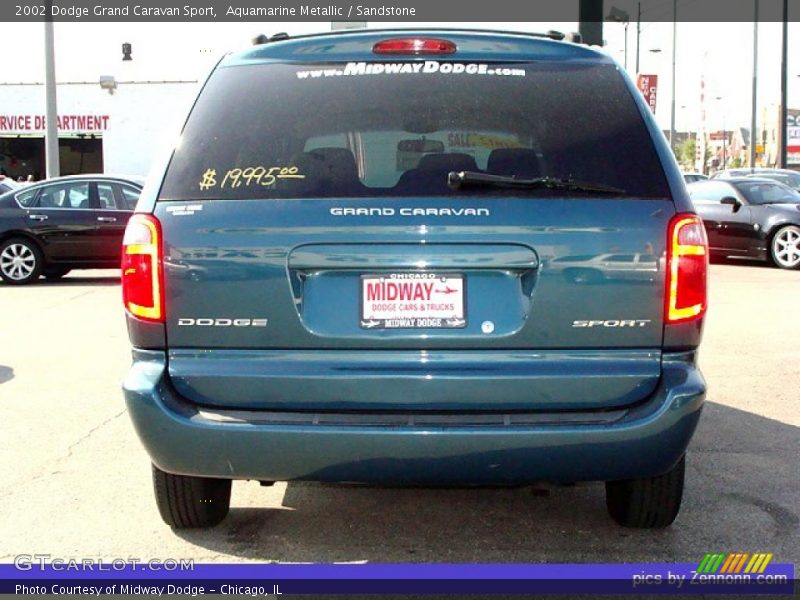 Aquamarine Metallic / Sandstone 2002 Dodge Grand Caravan Sport