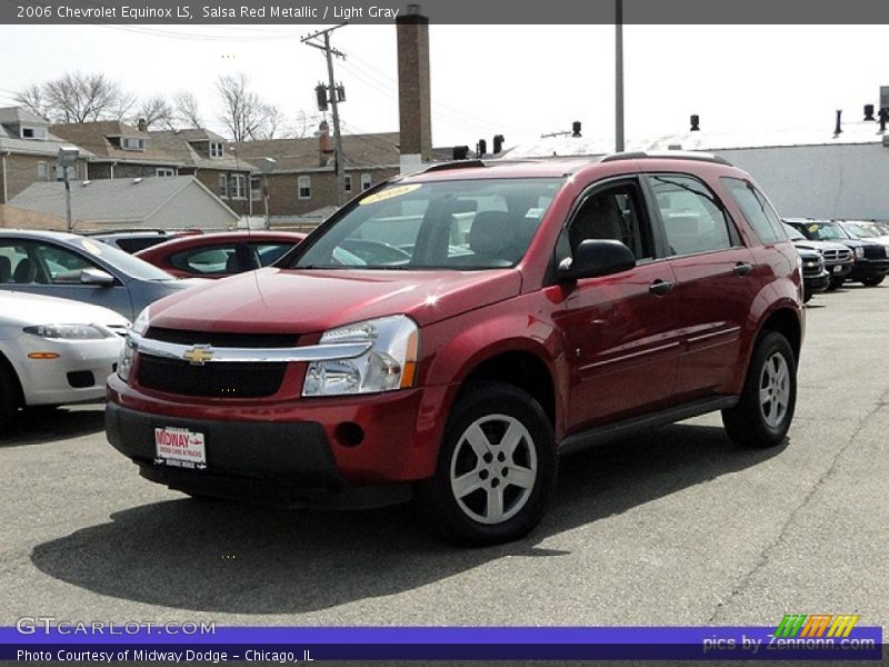 Salsa Red Metallic / Light Gray 2006 Chevrolet Equinox LS