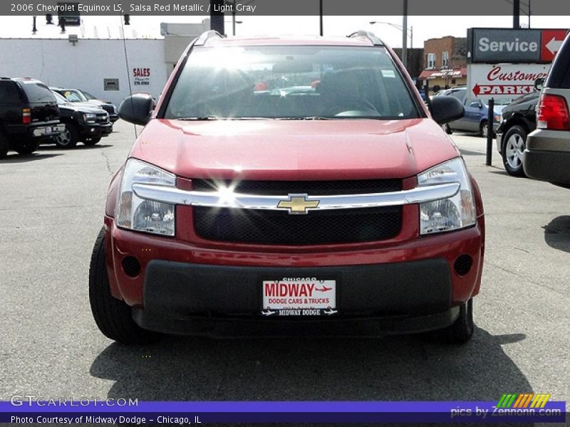 Salsa Red Metallic / Light Gray 2006 Chevrolet Equinox LS