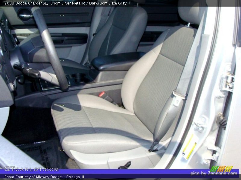 Bright Silver Metallic / Dark/Light Slate Gray 2008 Dodge Charger SE