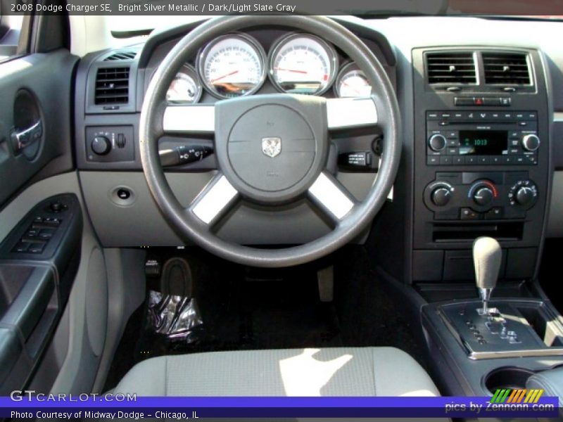 Bright Silver Metallic / Dark/Light Slate Gray 2008 Dodge Charger SE