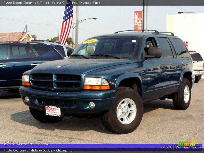 Forest Green Pearl / Agate Black 2000 Dodge Durango SLT 4x4