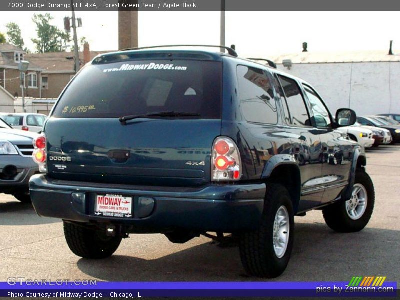 Forest Green Pearl / Agate Black 2000 Dodge Durango SLT 4x4